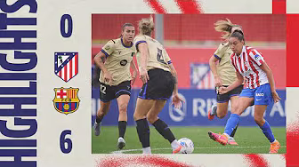 Atlético de Madrid Femenino 0-6 FC Barcelona | HIGHLIGHTS, Liga F - MD7