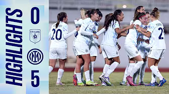 DOMINIO NERAZZURRO 🖤💙 SI VOLA AGLI OTTAVI DI EUROPA CUP 🌟 | VLLAZNIA 0-5 INTER | UWEC | HIGHLIGHTS