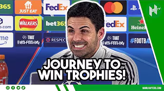 JOURNEY for TROPHIES | Mikel Arteta I Arsenal v Atletico EMBARGO