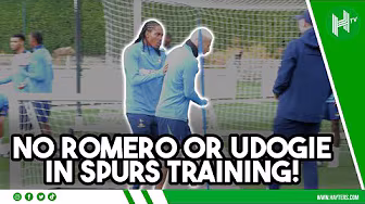 Romero & Udogie both OUT of Spurs training ahead of Monaco UCL clash!