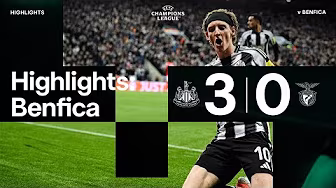 HUGE WIN IN THE UCL 😍 Newcastle United 3 Benfica 0 | UEFA Champions League Highlights