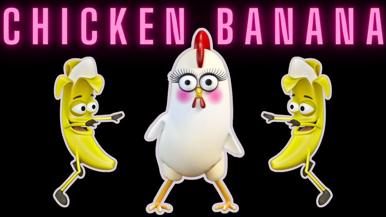 CHICKEN BANANA SONG - Dancing Fruit | Kids Academy