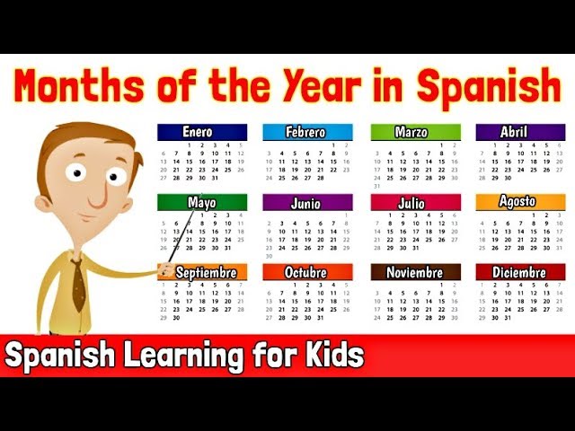 Months of the Year in Spanish | Spanish Learning for Kids