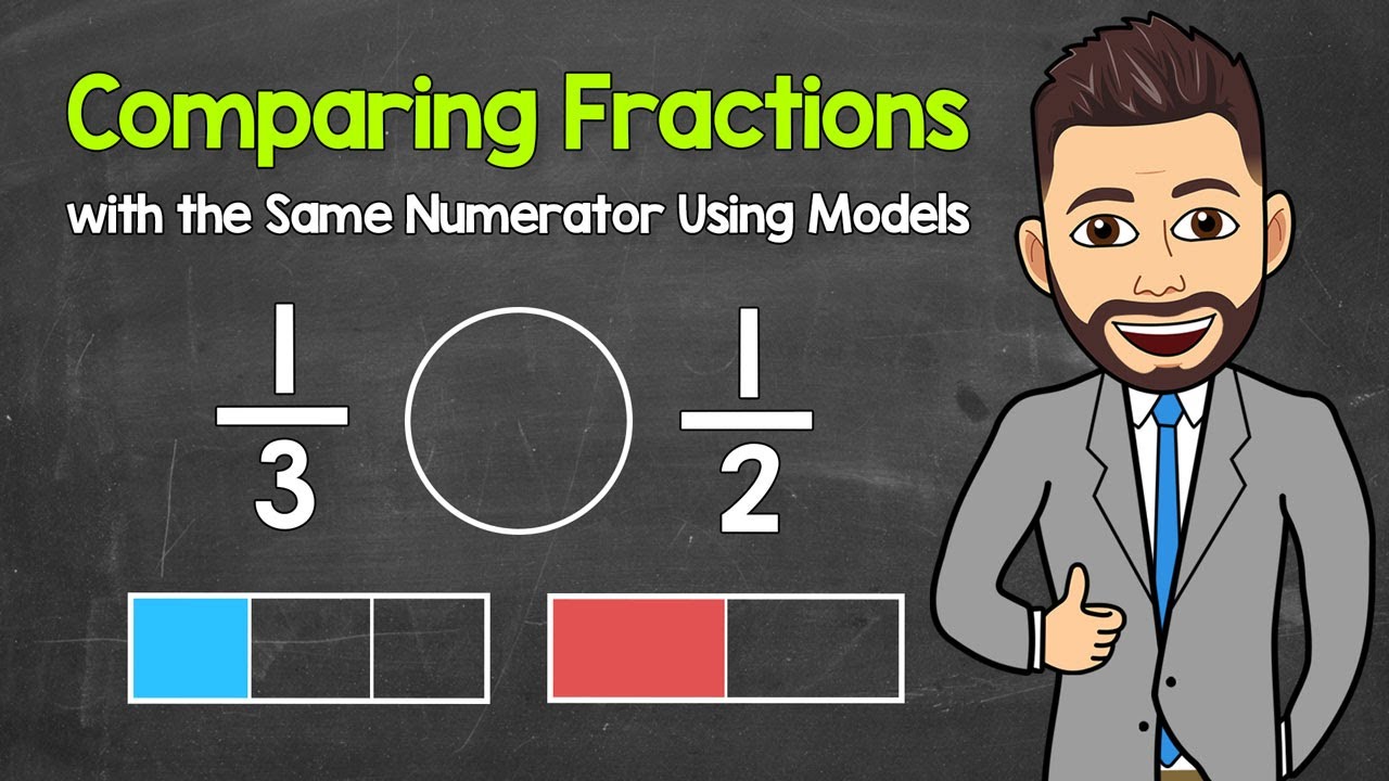 Comparing Fractions with the Same Numerator Using Models | Math with Mr. J