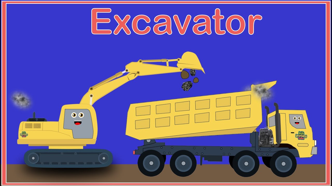 Construction Vehicles  and Excavators at Work