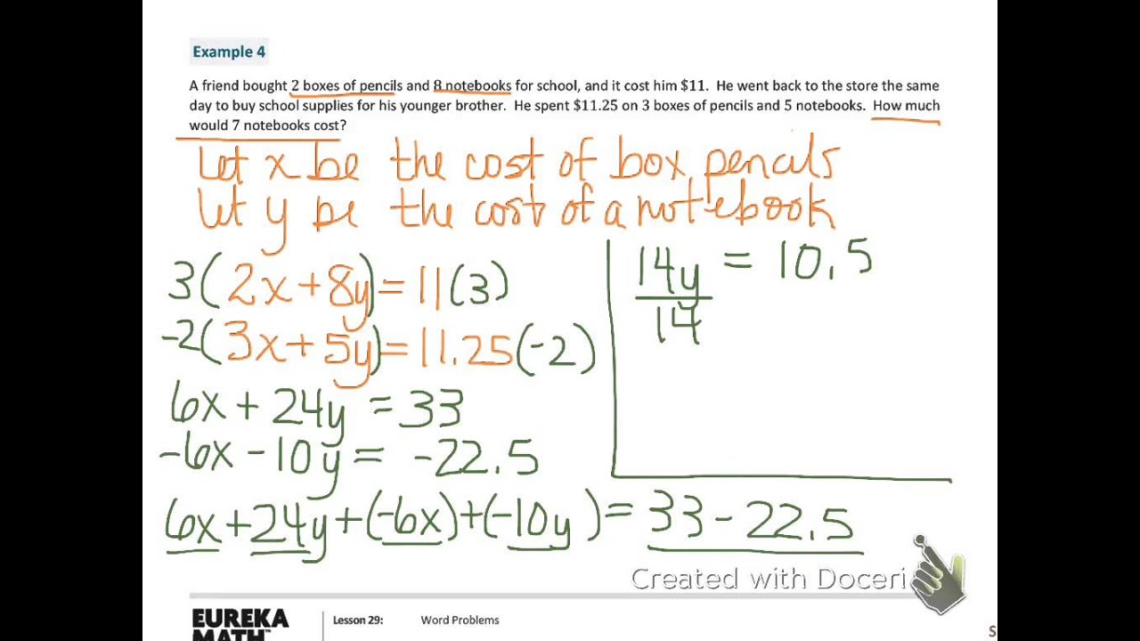 Grade 8 Math Module 4 Lesson 29