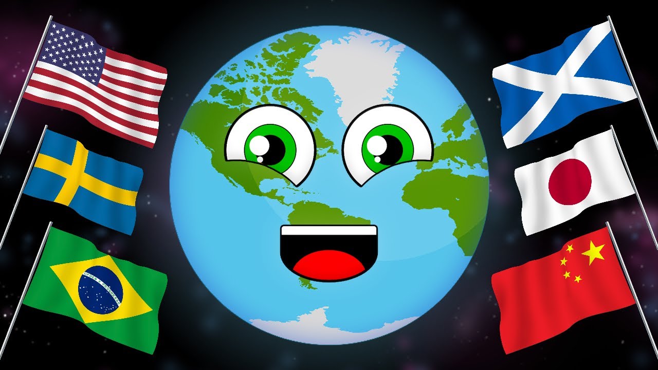 All the Countries of the World with Flags | Countries Of The World Song