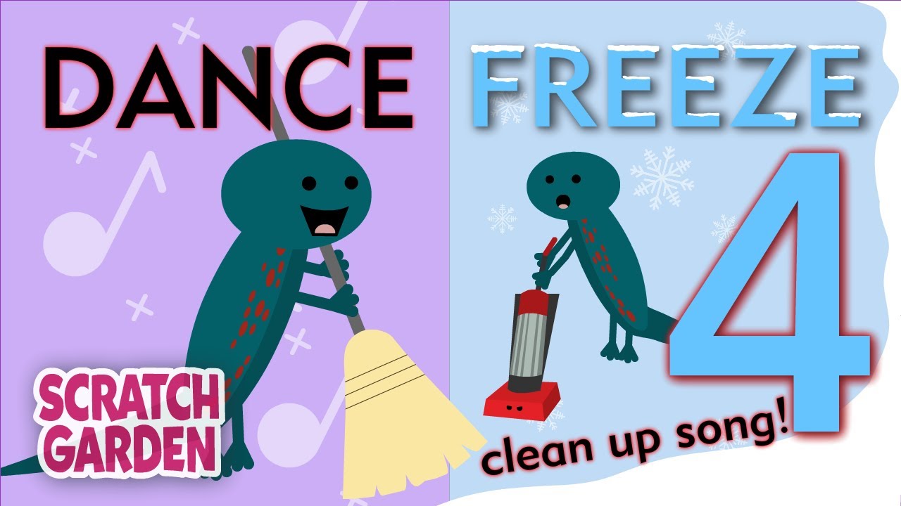 The Dance Freeze Song 4! | Clean Up Song | Scratch Garden
