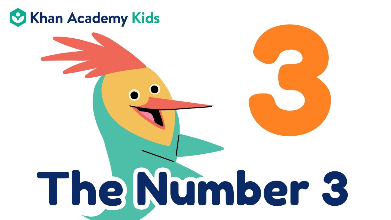 Write the Number 3 | Numeral Recognition | Khan Academy Kids