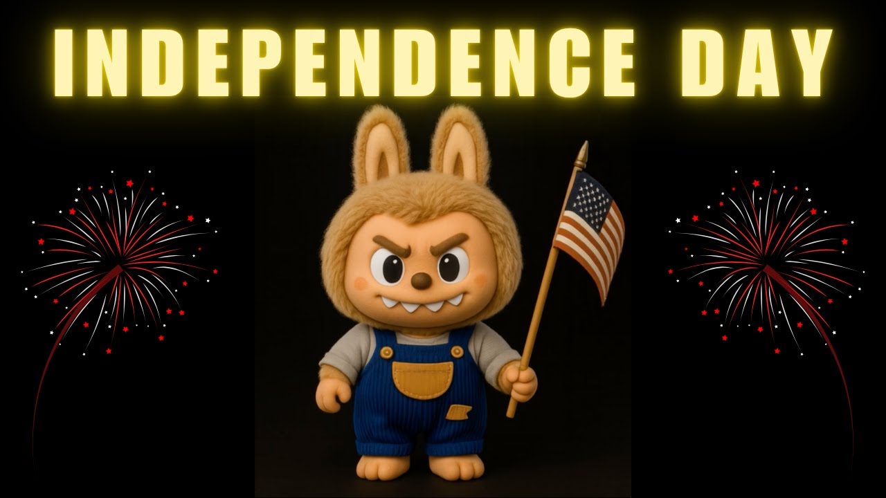 LABUBU INDEPENDENCE DAY SING | 4th July Song | Parade Fireworks Song