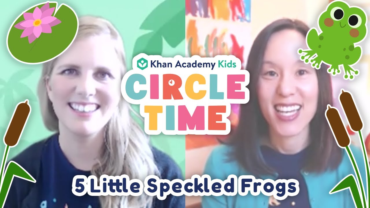 5 Little Speckled Frogs | Tree Frog Facts  | Let's Exercise! | Circle Time with Khan Academy Kids