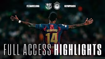 FC BARCELONA vs OLYMPIAKOS | PITCHSIDE HIGHLIGHTS 🔵🔴