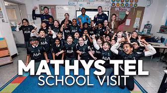 Mathys Tel surprises entire school class with Spurs shirts! | No Room For Racism Campaign