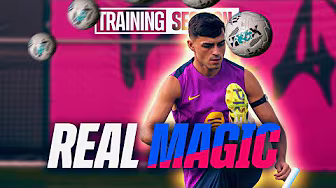 🪄 𝐏𝐄𝐃𝐑𝐈’𝐒 MAGIC 𝐁𝐋𝐈𝐍𝐃 𝐋𝐎𝐁! 🤯 Back to Goal, Still Scores! | FC Barcelona Training Session 🔵🔴