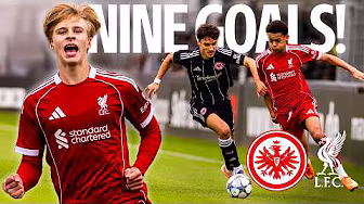 NINE GOALS!! Highlights from brilliant Youth League win | Frankfurt 4-5 Liverpool