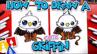 How To Draw A Cute Cartoon Griffin