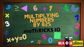 How to Multiply Numbers by 0.25  | Easy Tagalog & English Tutorial | Mathalino123