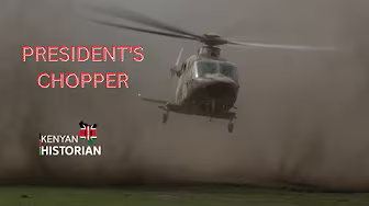 First time William Ruto used the presidential military chopper after becoming president of Kenya.