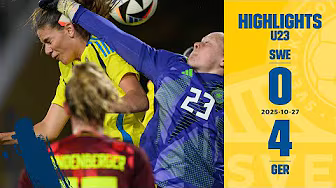 Highlights U23 Sverige-Tyskland 0-4