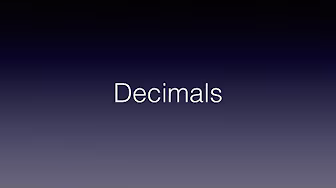 Grade 7 - Decimals - (Tagalog/Filipino Math)
