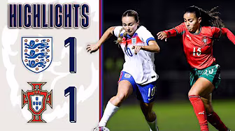 Young Lionesses Held In Northampton | England WU23 1-1 Portugal WU23 | Highlights