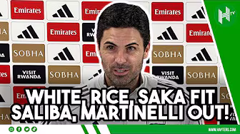 Rice, Saka, White FIT - Saliba & Martinelli OUT! | Mikel Arteta | Arsenal v Brighton