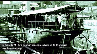 HISTORY OF KENYA IN PICTURES: The first ship to be transported on foot from Mombasa to Kisumu.