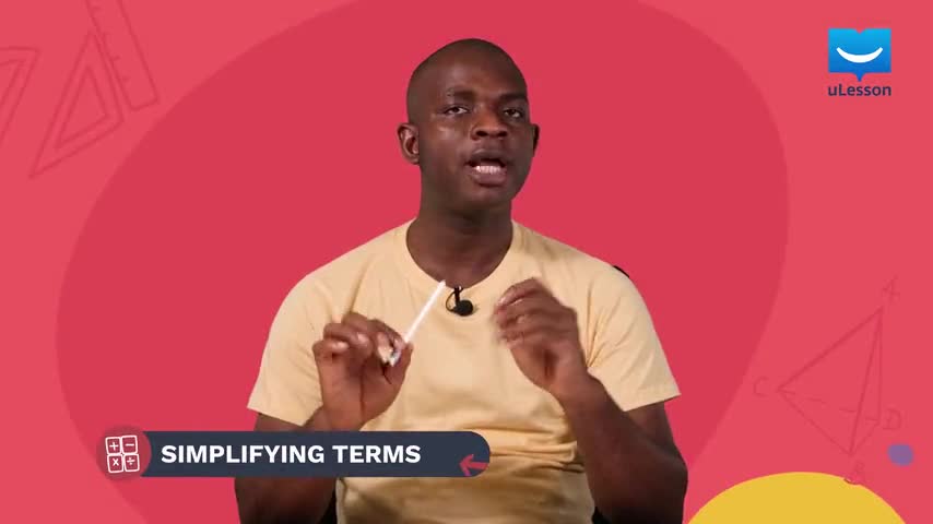 Backdrop film Algebra - Algebraic Terms - 7 - Simplifying Terms (2021)