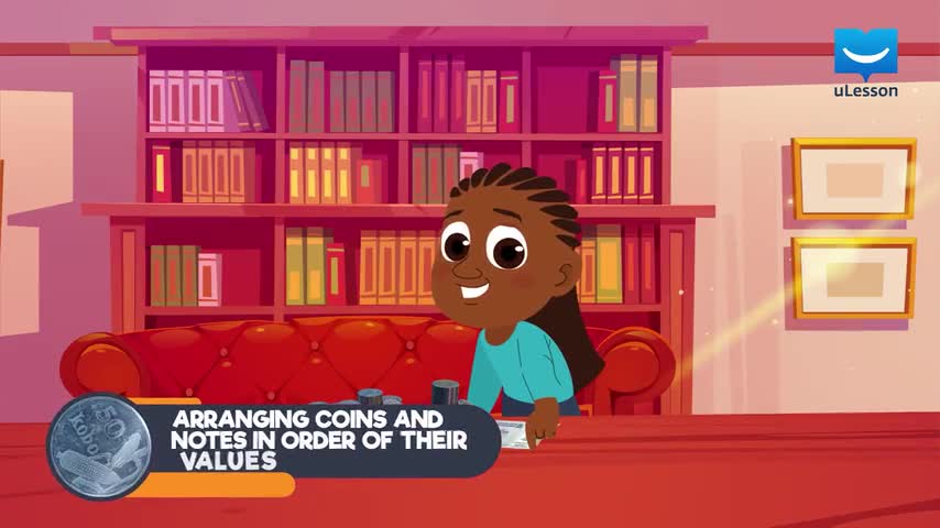 Money-Count these Coins -3-Arranging Coins and Notes in Order of Their Values
