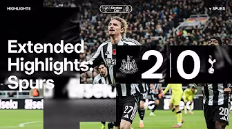 INTO THE QUARTER-FINAL 🙌 Newcastle United 2 Tottenham Hotspur 0 | EXTENDED Carabao Cup Highlights