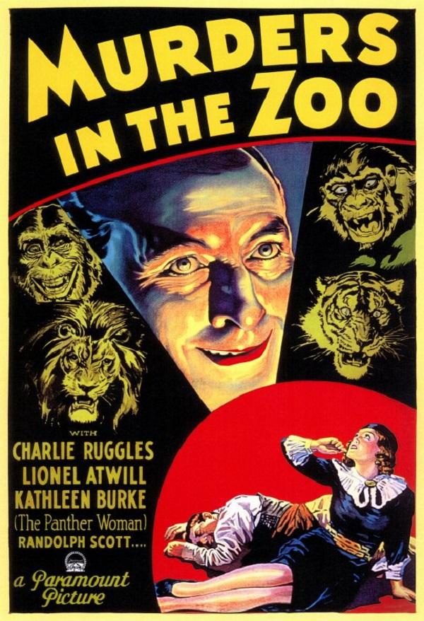 Poster Murders in the Zoo