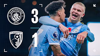 HIGHLIGHTS! Man City 3-1 Bournemouth | City move second with entertaining Bournemouth win!