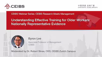 📡 🔴 Understanding Effective Training for Older Workers: Nationally Representative Evidence
