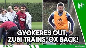 Gyokeres ABSENT, Zubimendi trains, Oxlade-Chamberlain BACK as Arsenal train