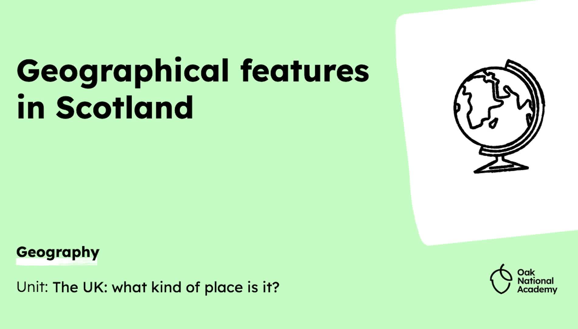 Geographical features in Scotland