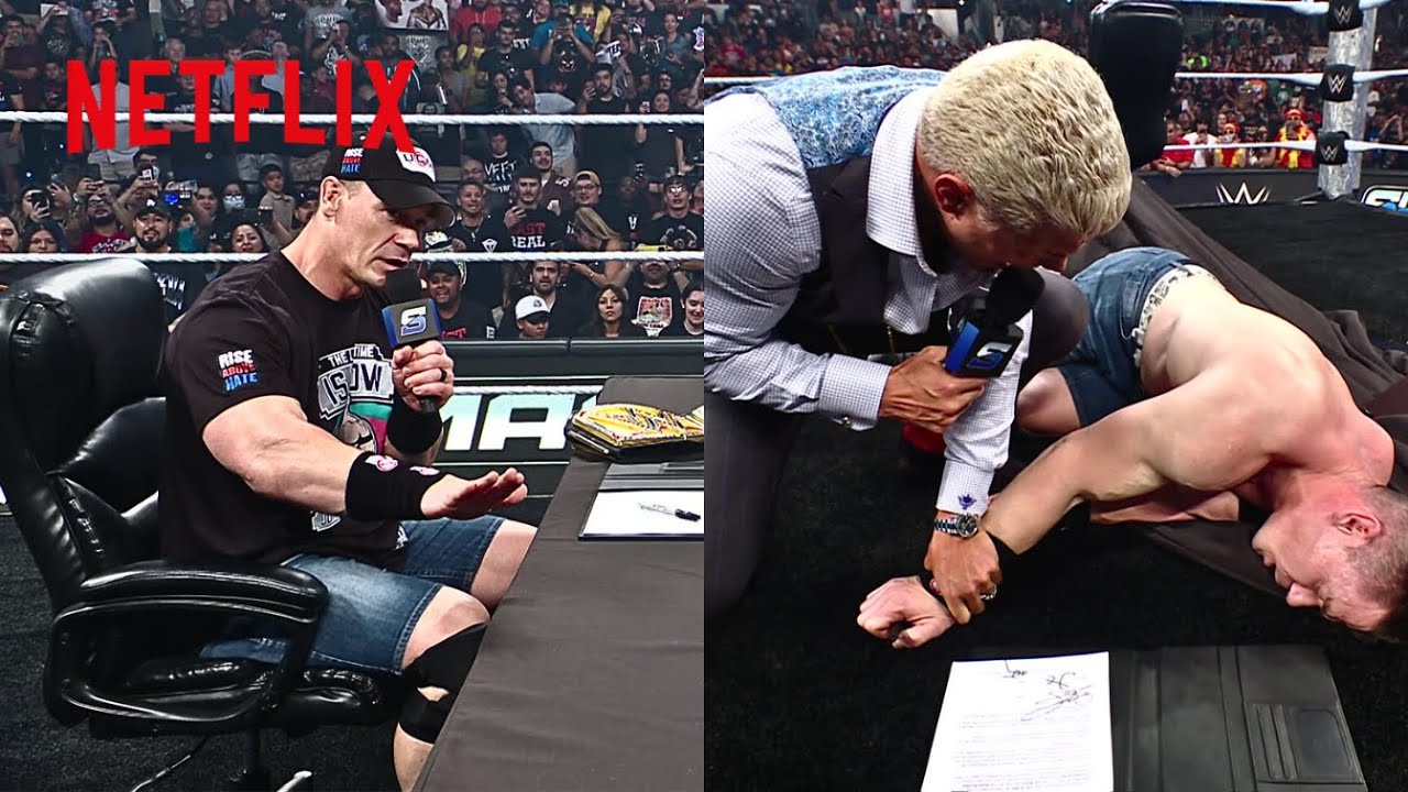 Cody Rhodes FORCES John Cena to sign a SummerSlam Street Fight contract | WWE SmackDown | 7/18/2025