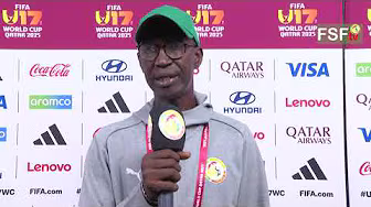 CMD U17 Qatar 2025: Réaction de B.Sonko (Homme du Match) et du coach P.I.Faye à la fin du Match.