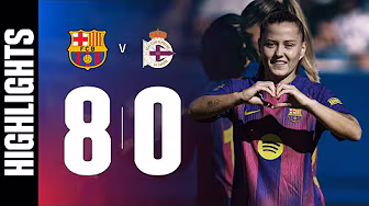 LIGA F |  FC BARCELONA 8 vs DEPORTIVO 🔵🔴