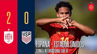 Resumen | España 2-0 Estados Unidos | Torneo Internacional sub-16 | 🔴 SEFUTBOL