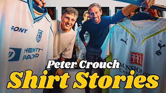Peter Crouch goes through his most famous Spurs shirts