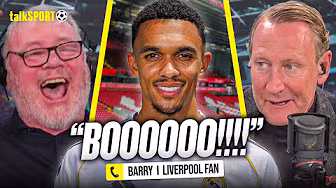 Liverpool fan PRACTICES BOOING Trent Alexander-Arnold on-air as callers DEBATE his Anfield return!