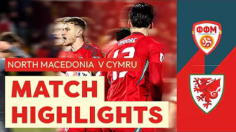 Brooks nets late Cymru equaliser | North Macedonia 1-1 Wales | FIFA World Cup Qualifying highlights