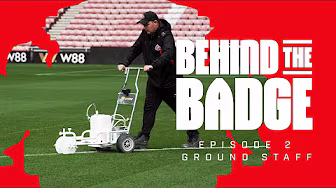 Behind The Badge With Sunderland Ground Staff | Preparing A Premier League Pitch