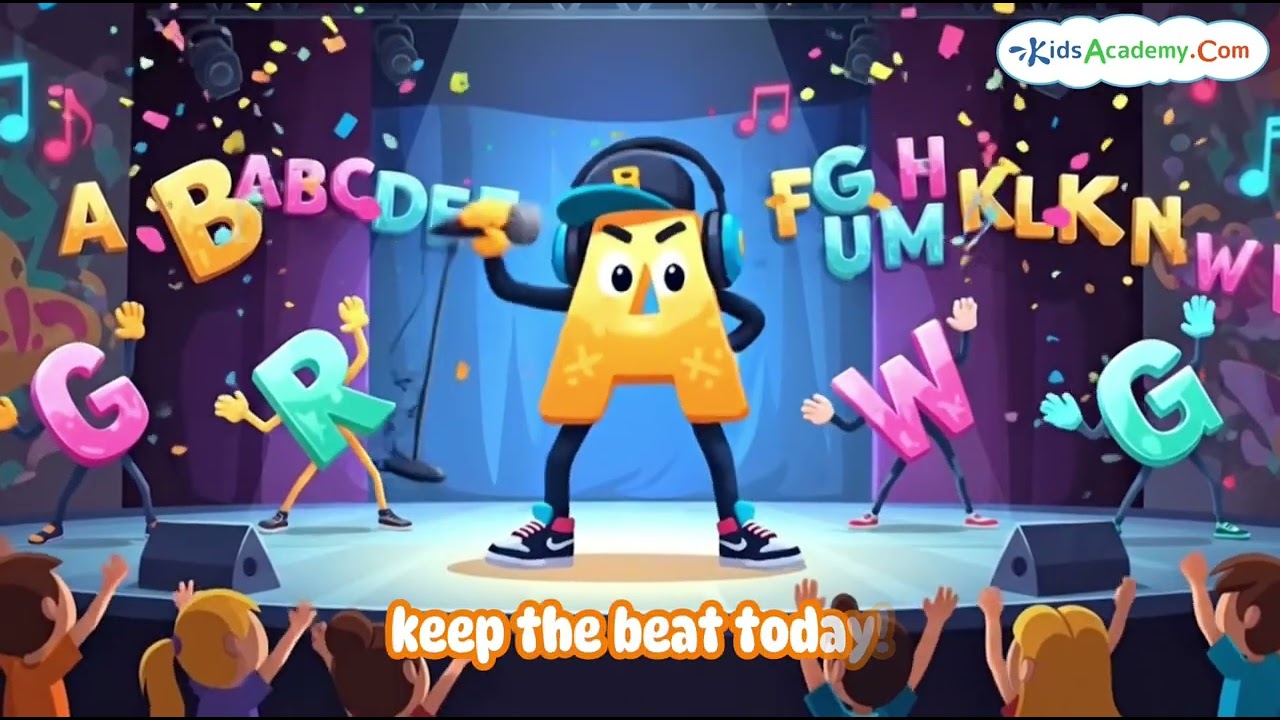 ABC RAP SONG | ABC NURSERY RHYME | KIDS ACADEMY