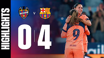 LIGA F | LEVANTE 0 vs 4 FC BARCELONA 🔵🔴