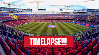 AMAZING TIMELAPSE! From Day to Night at Spotify CAMP NOU ✨ A historic return | FC Barcelona 🔵🔴