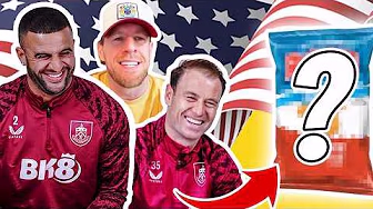 Kyle Walker And Ashley Barnes Try Snacks With JJ Watt On Thanksgiving | CLARET & CHEW