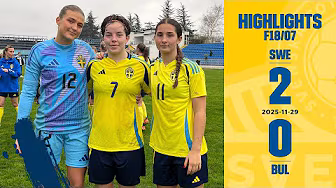 Highlights F18/07 Sverige-Bulgarien 2-0