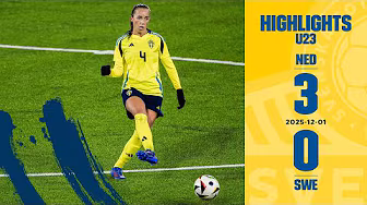 Highlights U23 Nederländerna-Sverige 3-0
