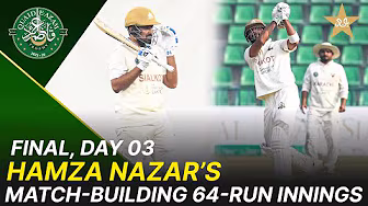 Hamza Nazar Gorgeous 64 Runs | Quaid-e-Azam Trophy 2025-26 Final | Day3 | Karachi vs Sialko | M2P1K